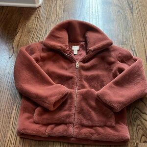 Forever 21 Girls Faux Fur Jacket